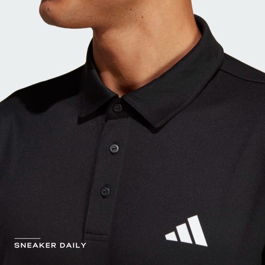 áo adidas tennis fab polo shirt 'black' hr8730