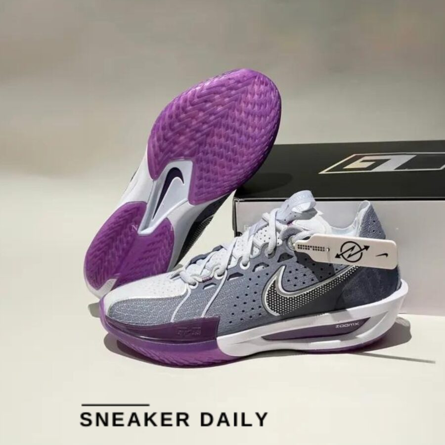 giày nike air zoom g.t. cut 3 ep 'grey purple' dv2918-400