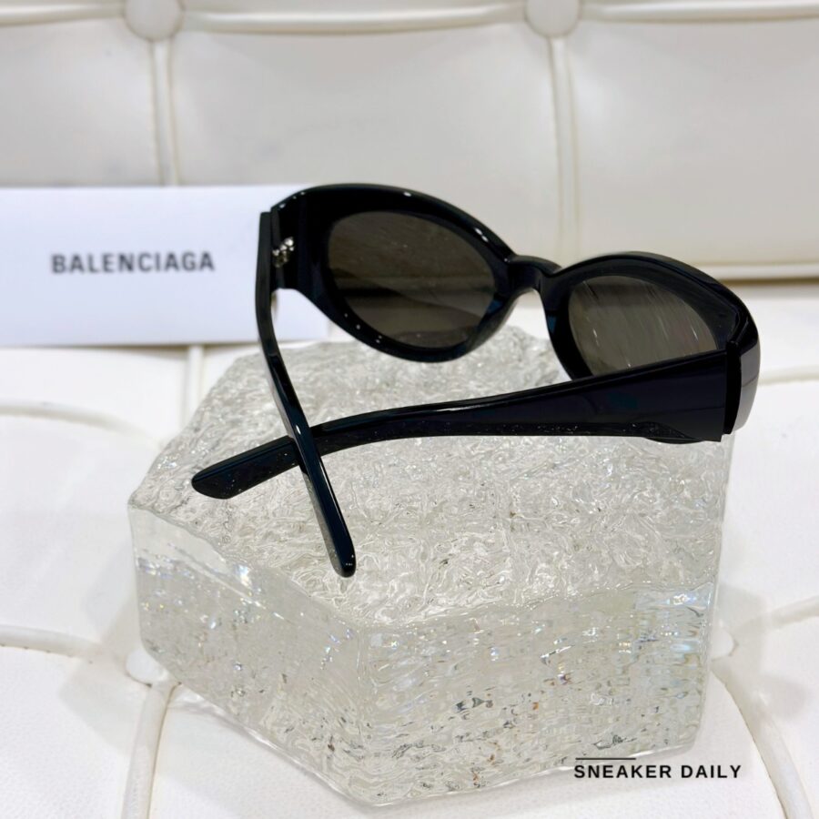 kính balenciaga oval sunglasses 'black' bb0267s 001