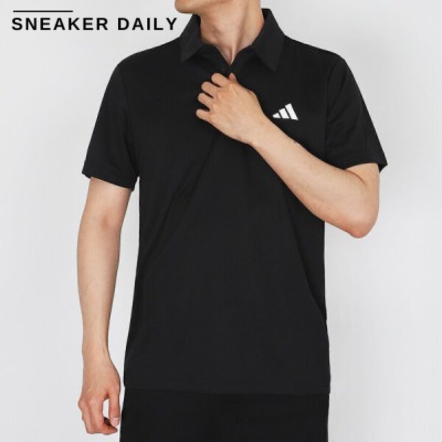 áo adidas tennis fab polo shirt 'black' hr8730