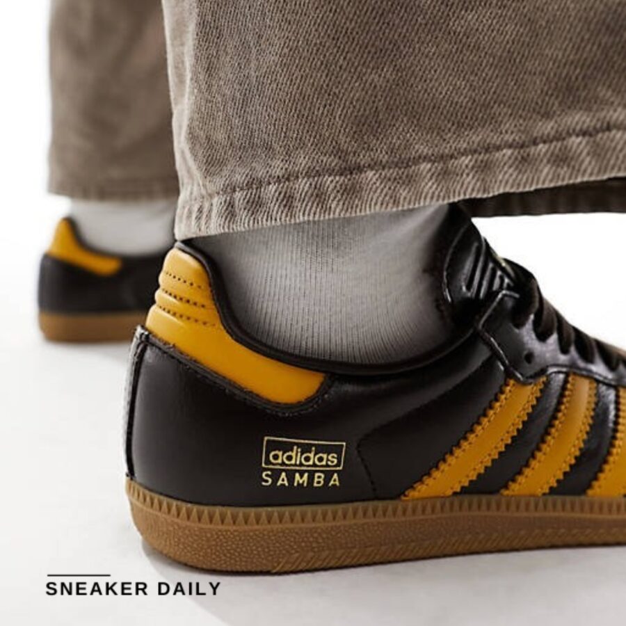 giày adidas samba og 'dark brown yellow' ig6174