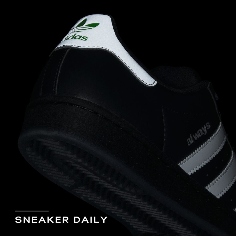 giày adidas x always superstar adv 'core black' ie1436