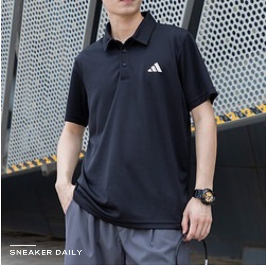 áo adidas tennis fab polo shirt 'black' hr8730