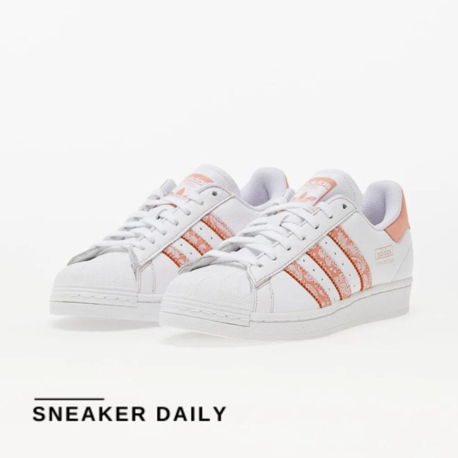 giày adidas superstar 'paisley - white wonder clay' (wmns) ie3007