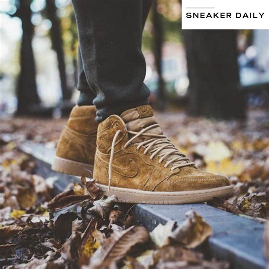 giày air jordan 1 retro high og 'wheat' 555088-710