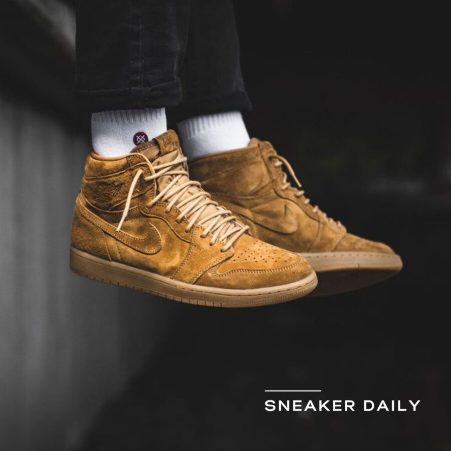 giày air jordan 1 retro high og 'wheat' 555088-710