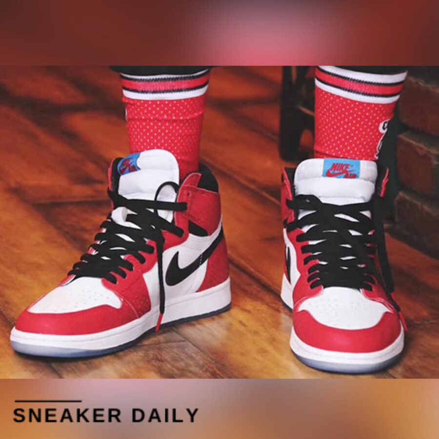 giày air jordan 1 retro high 'spider-man origin story' (gs) 575441-602