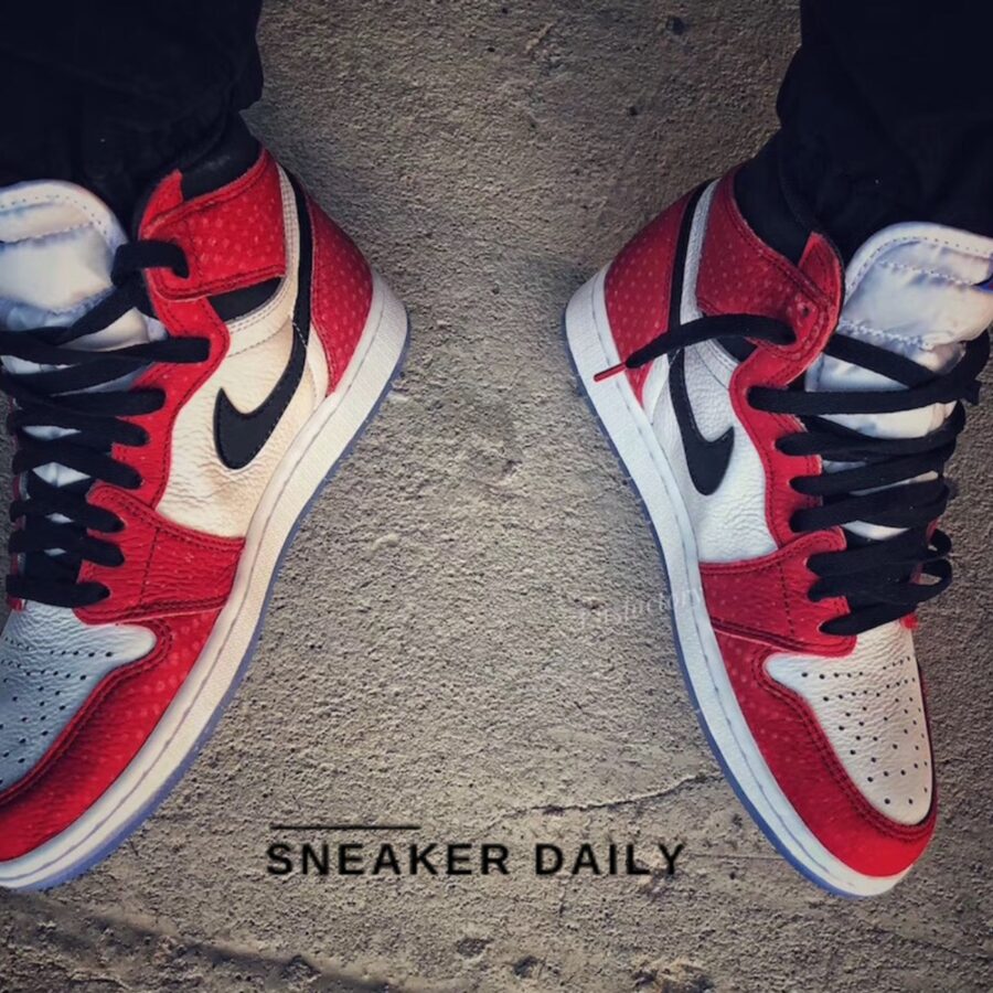 giày air jordan 1 retro high 'spider-man origin story' (gs) 575441-602