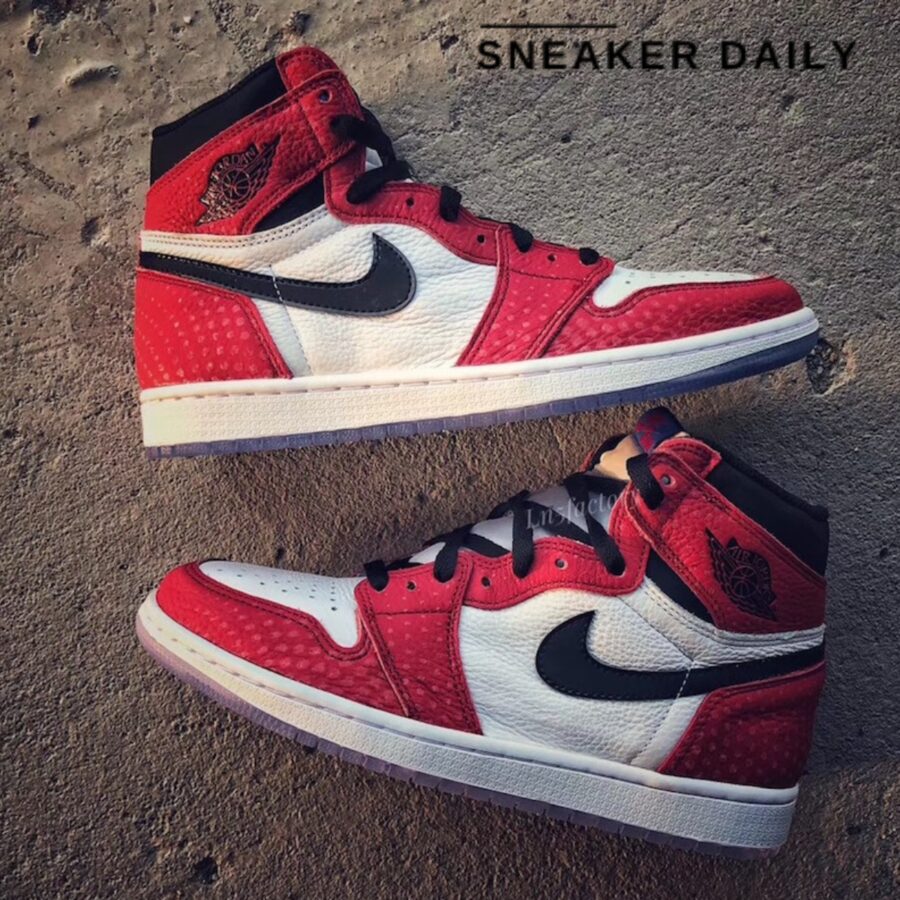 giày air jordan 1 retro high 'spider-man origin story' (gs) 575441-602