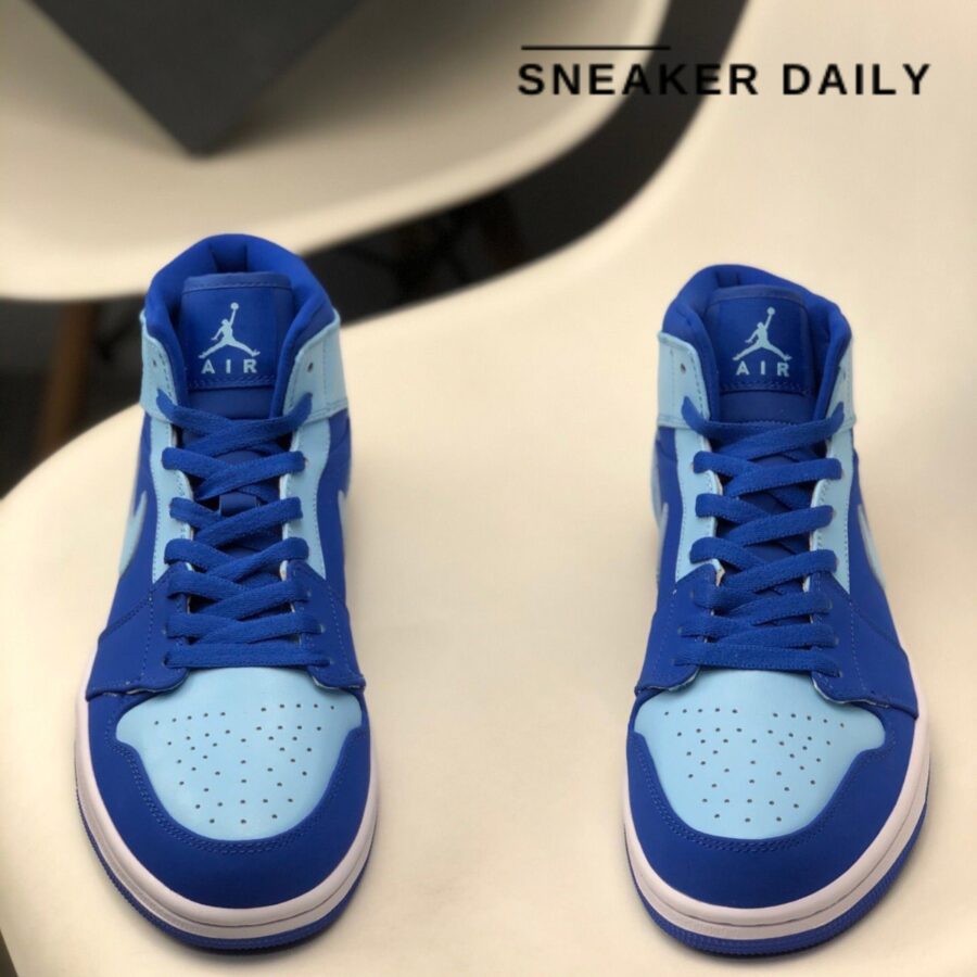 giày air jordan 1 retro mid 'ice blue' 554724-400