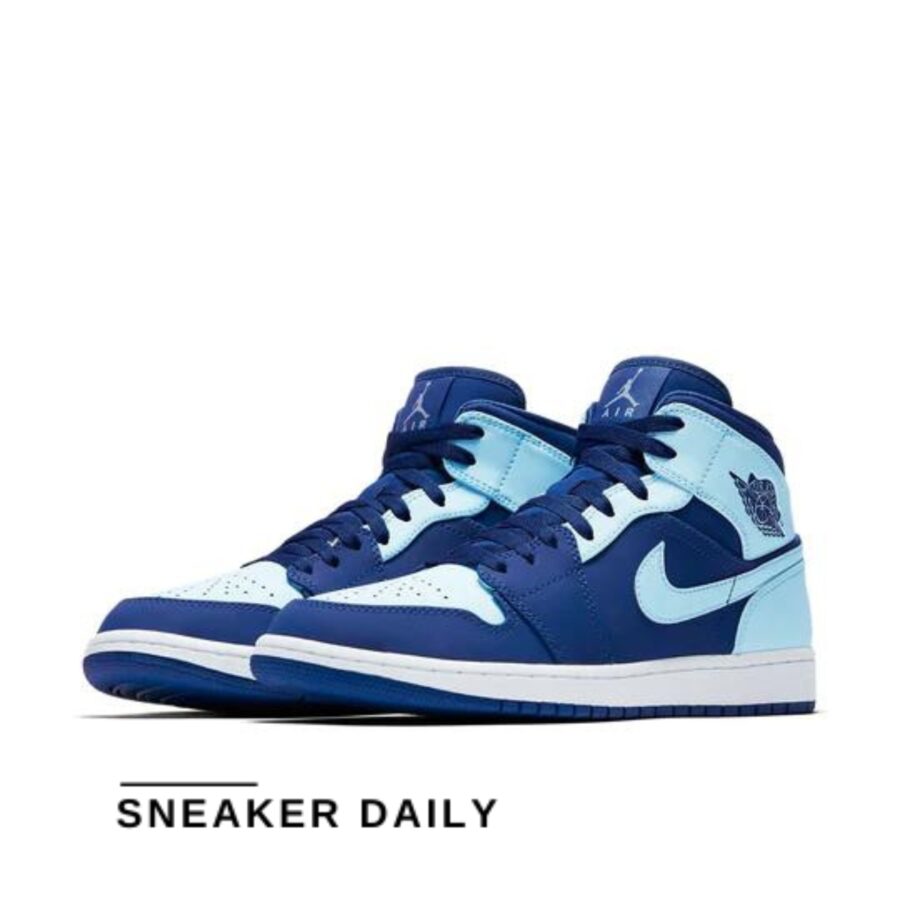 giày air jordan 1 retro mid 'ice blue' 554724-400