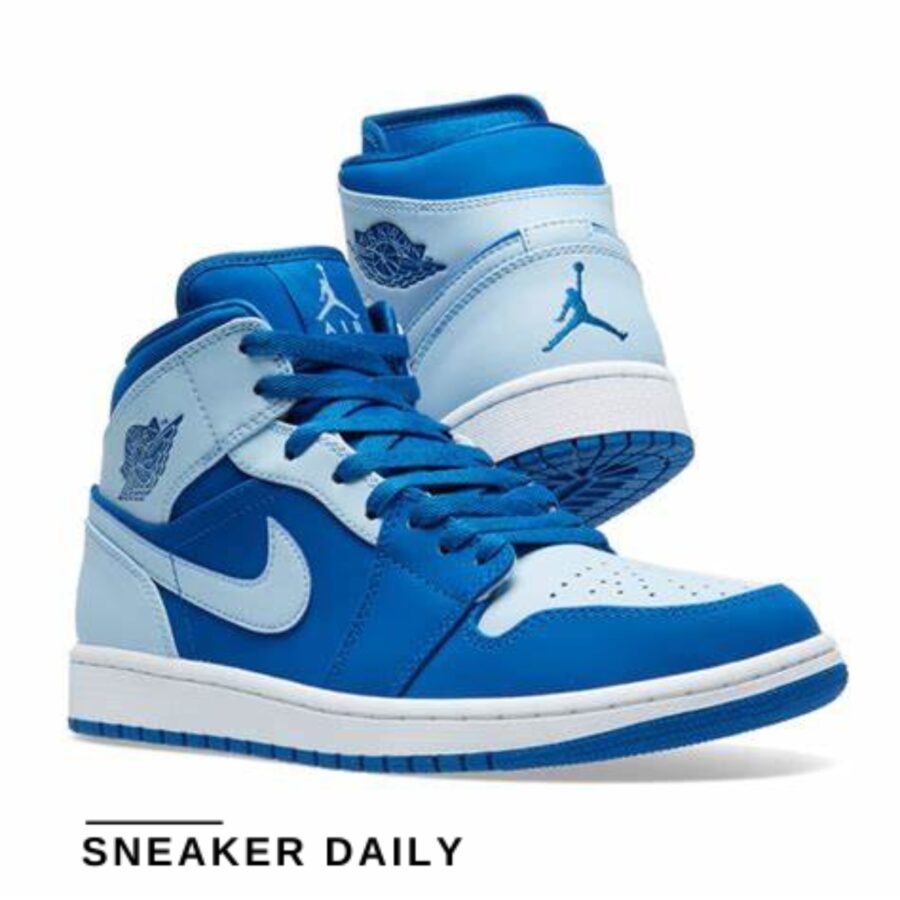 giày air jordan 1 retro mid 'ice blue' 554724-400