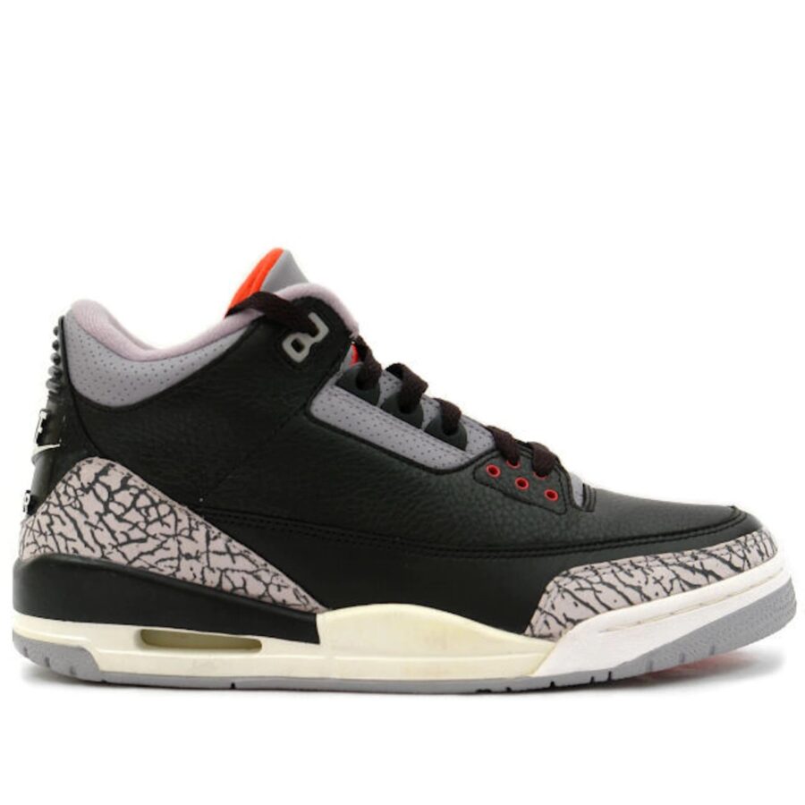 giày air jordan 3 retro 'black cement' (2001) 136064-001