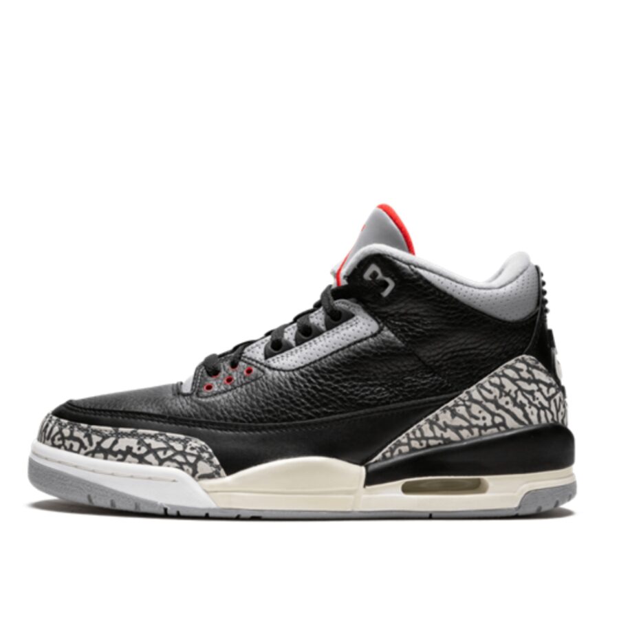 giày air jordan 3 retro 'black cement' (2001) 136064-001