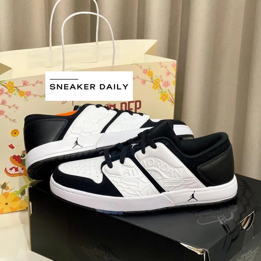 giày air jordan nu retro 1 low 'white black' dv5141-100