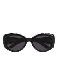 kính balenciaga oval sunglasses 'black' bb0267s 001