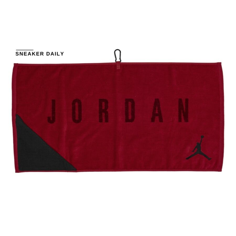 khăn jordan utility golf towel 'varsity red' fn0528-631
