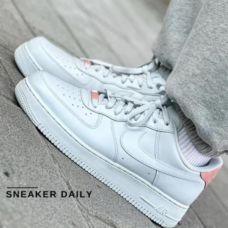 giày nike air force 1 low '07 'pure platinum red stardust' hf0729-001