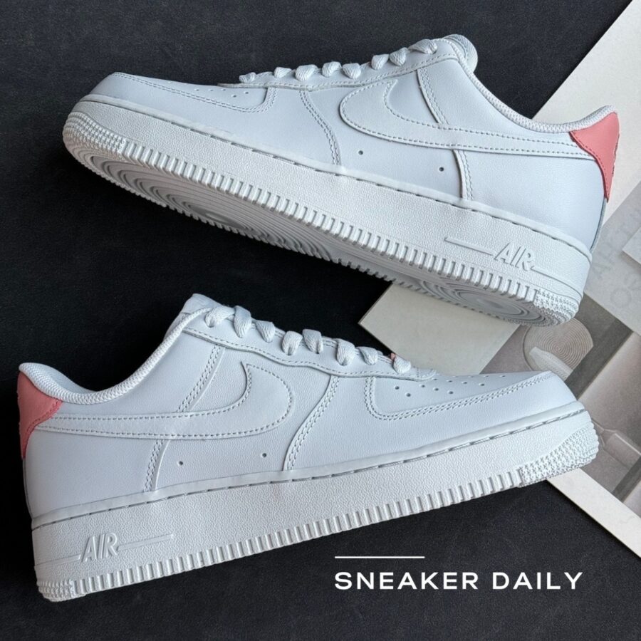 giày nike air force 1 low '07 'pure platinum red stardust' hf0729-001