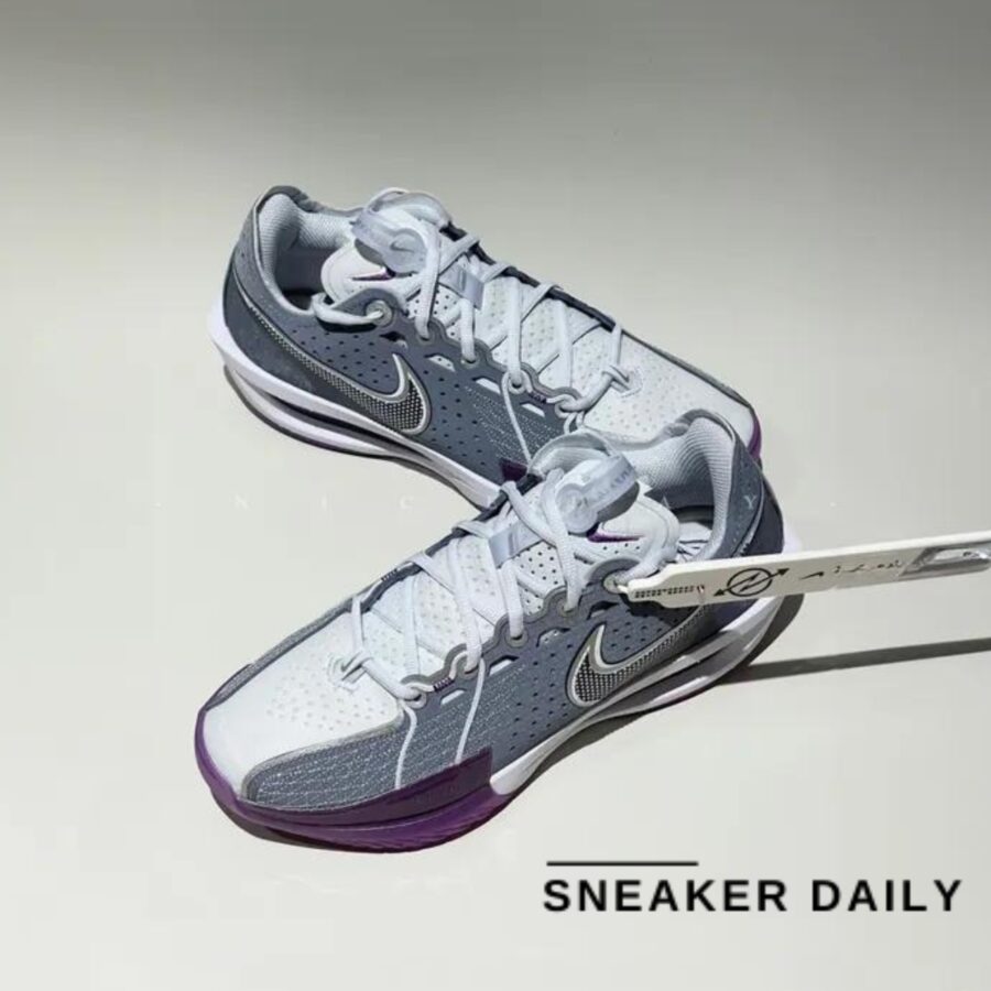 giày nike air zoom g.t. cut 3 ep 'grey purple' dv2918-400