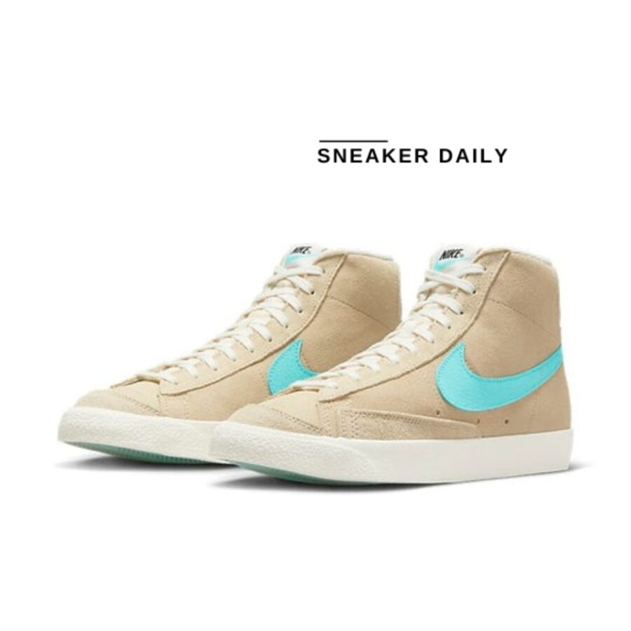 giày nike blazer mid ‘77 ‘desert ore aqua’ fj4414-200