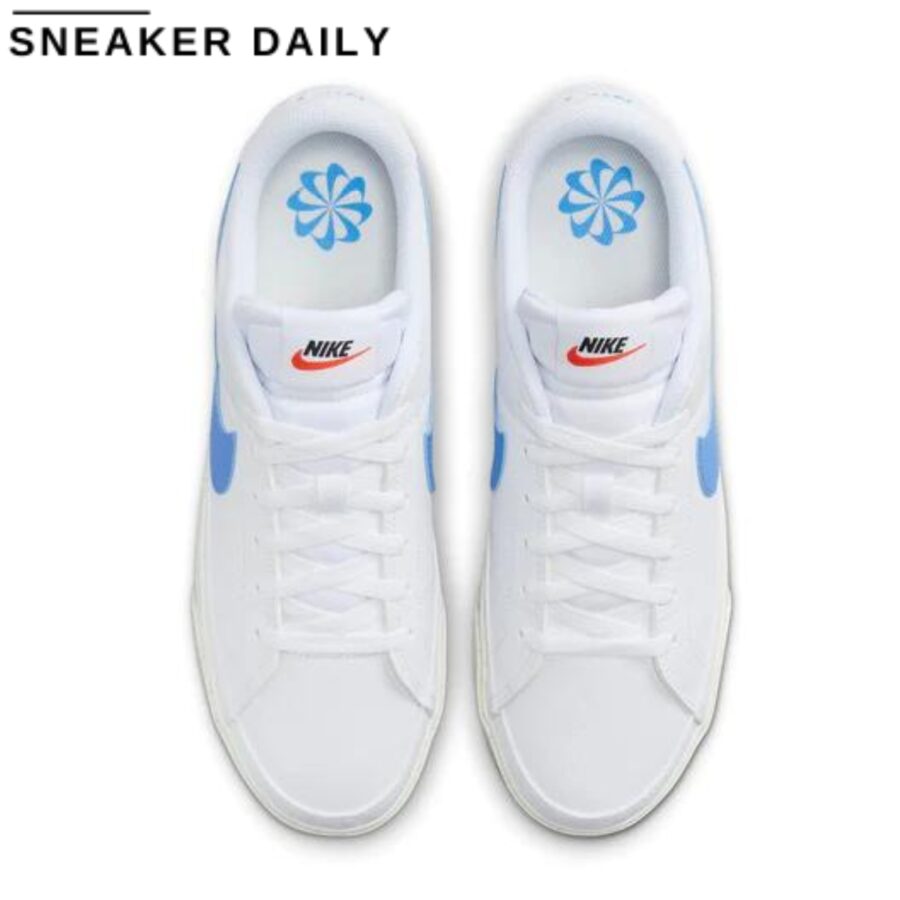 giày nike court legacy next nature 'white sail university blue' fq6474-100