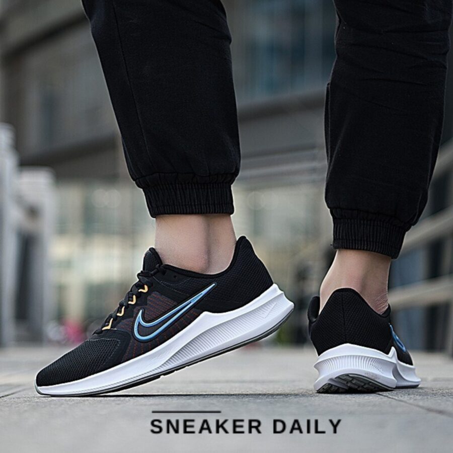 giày nike downshifter 11 'black coast' cw3411-001