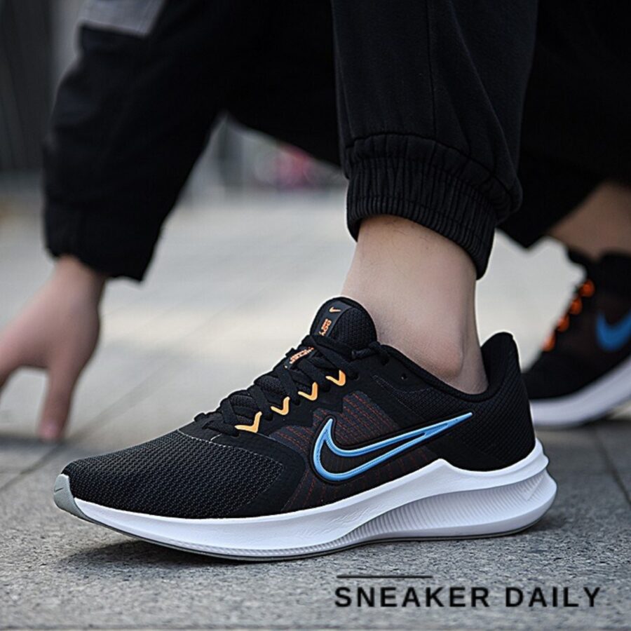 giày nike downshifter 11 'black coast' cw3411-001