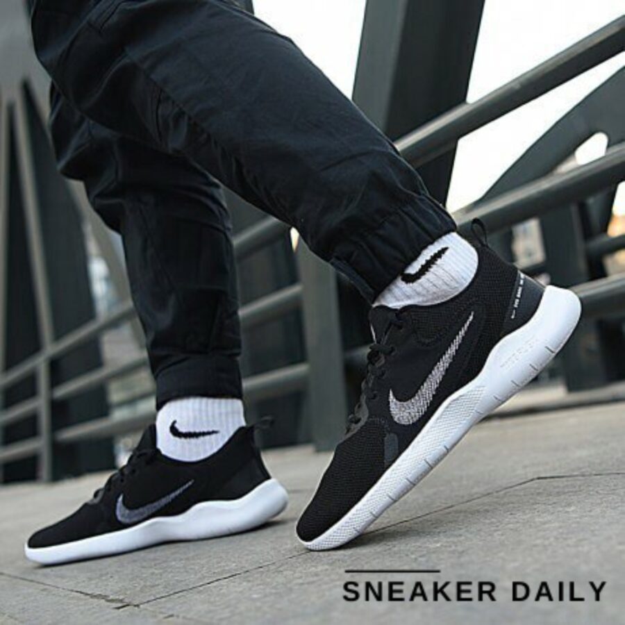 giày nike flex experience run 10 'black white' ci9960-002