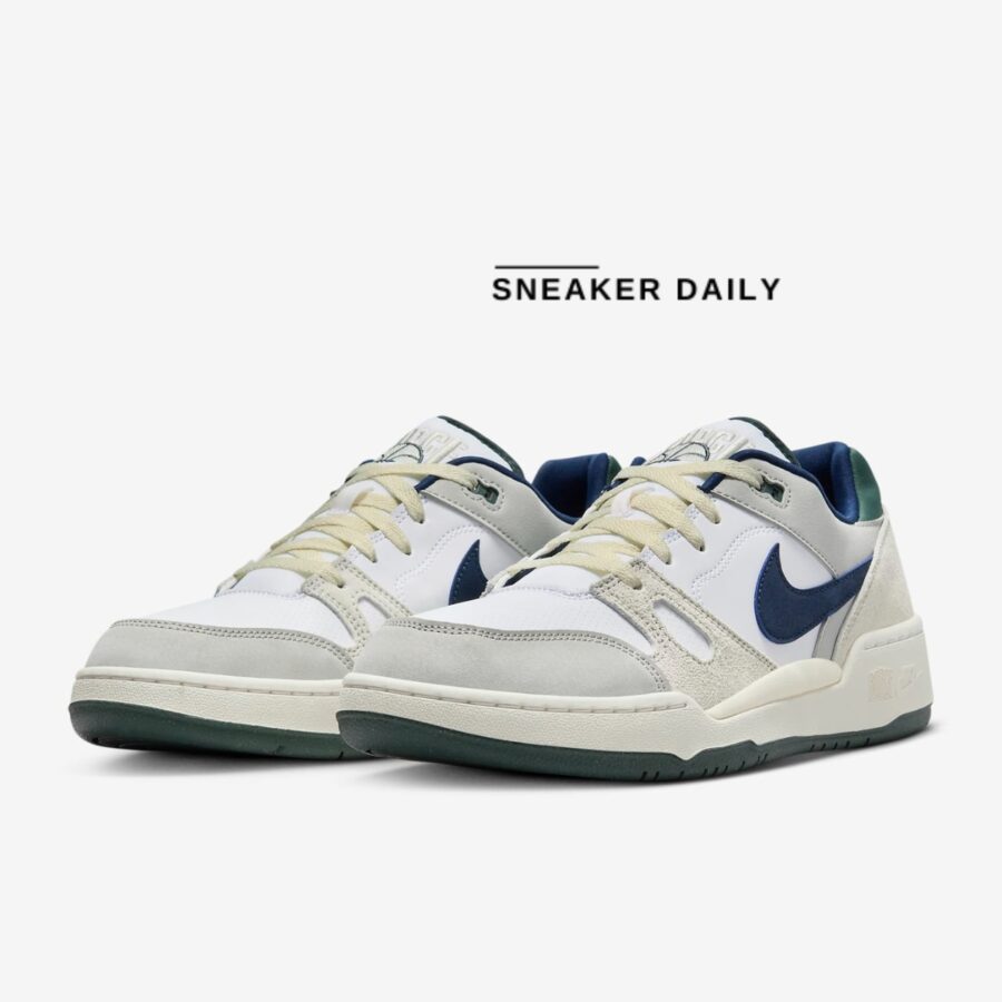 giày nike full force low 'white navy teal' fz3595-100