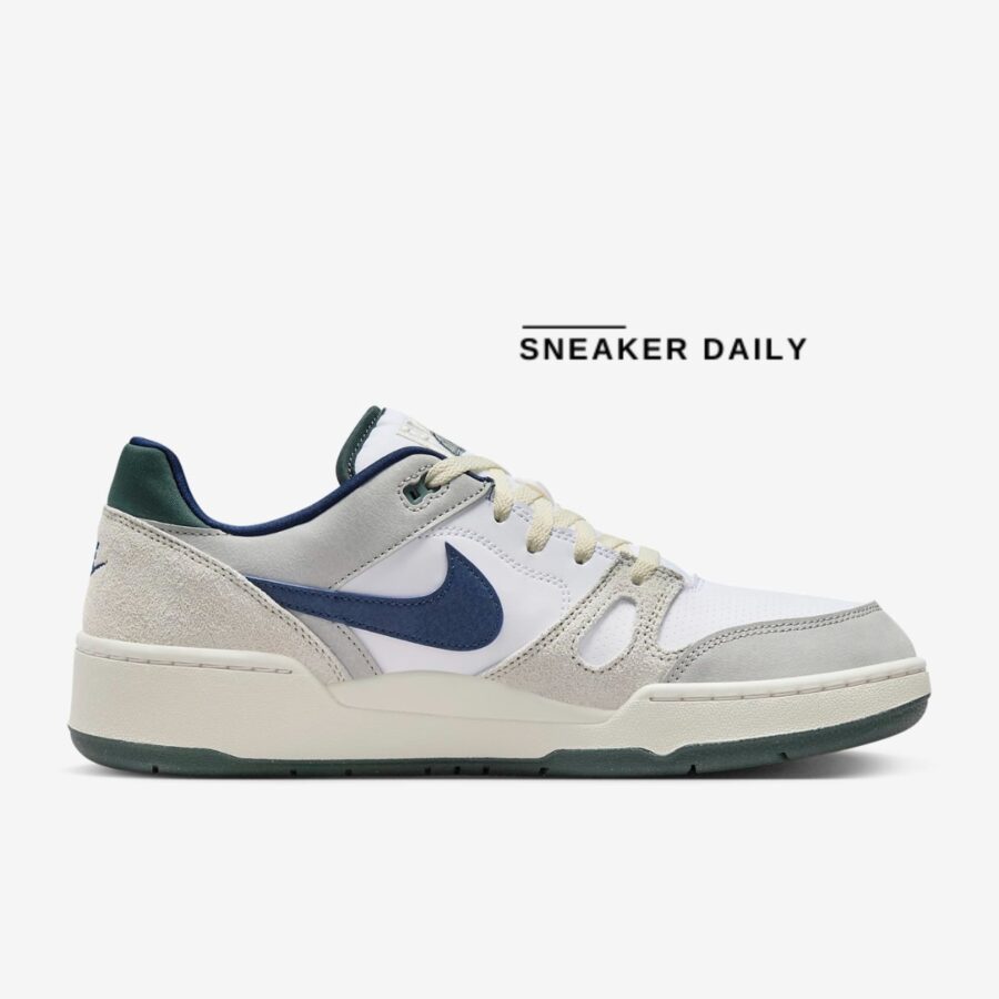 giày nike full force low 'white navy teal' fz3595-100