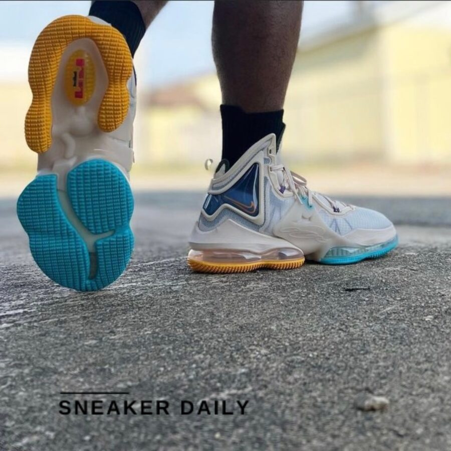giày nike lebron 19 'minneapolis lakers' dc9339-200