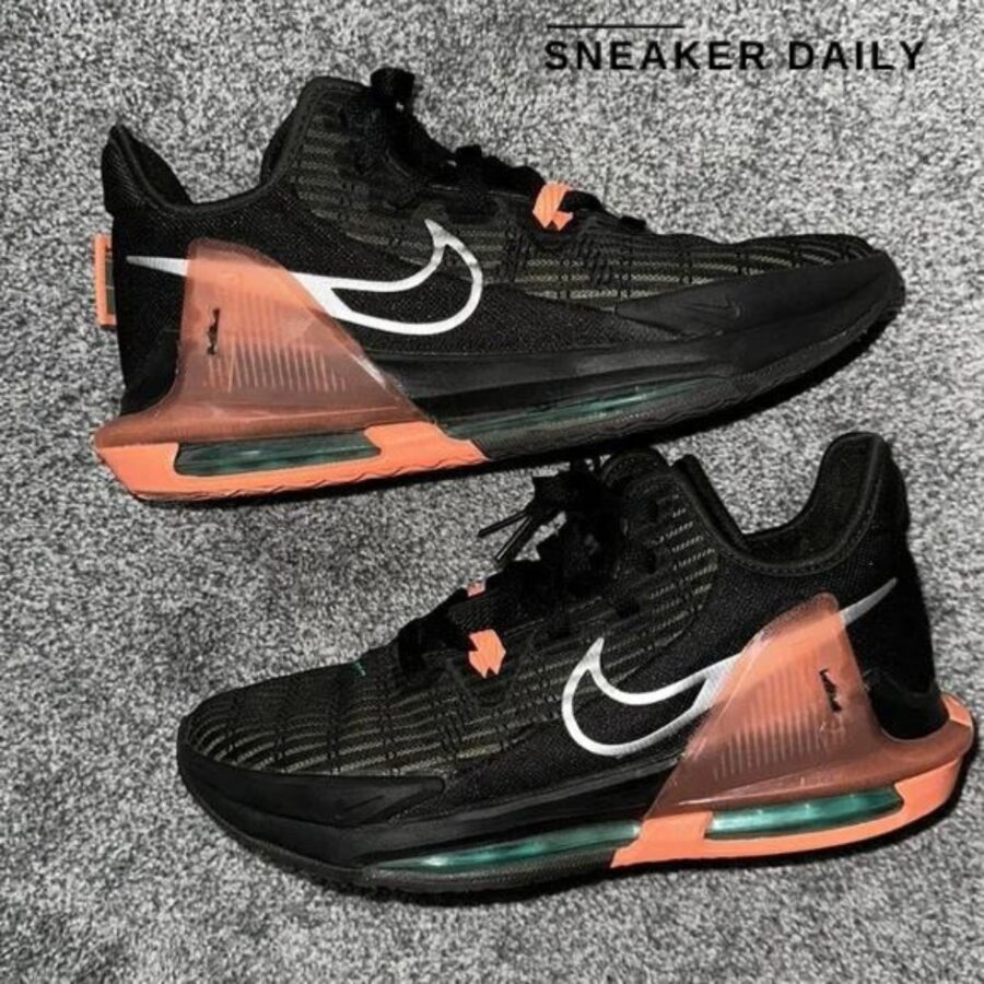 giày nike lebron witness 6 'black sequoia crimson pulse' cz4052-001