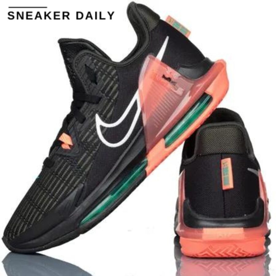 giày nike lebron witness 6 'black sequoia crimson pulse' cz4052-001