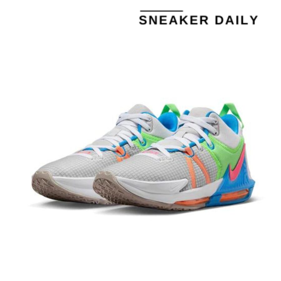 giày nike lebron witness 7 'grey fog multi-color' dm1123-003