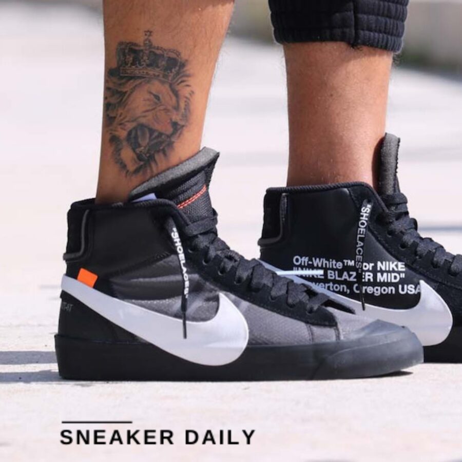 giày nike off-white x blazer mid 'grim reapers' aa3832-001