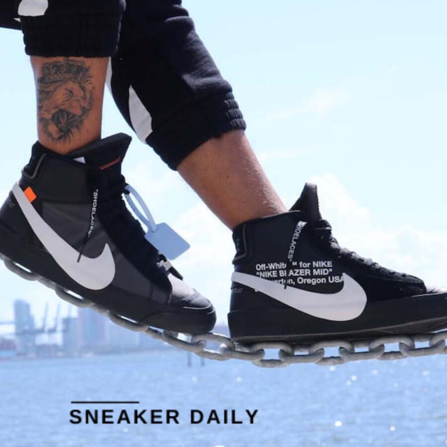 giày nike off-white x blazer mid 'grim reapers' aa3832-001