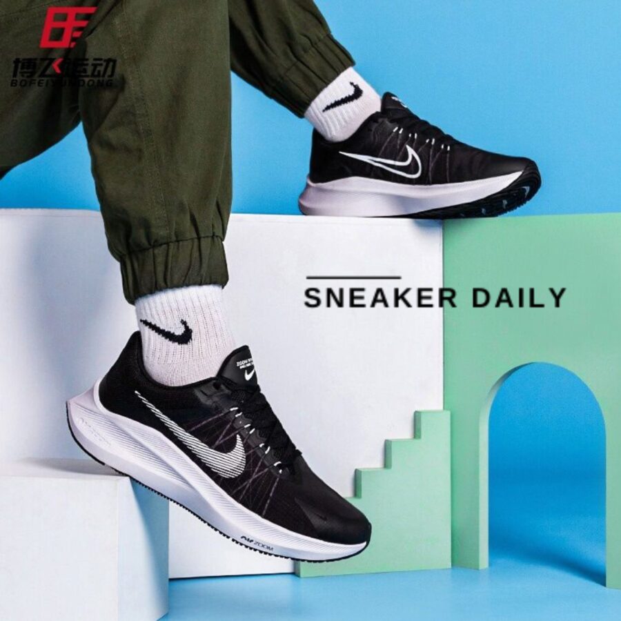 giày nike winflo 8 'black white' cw3419-006