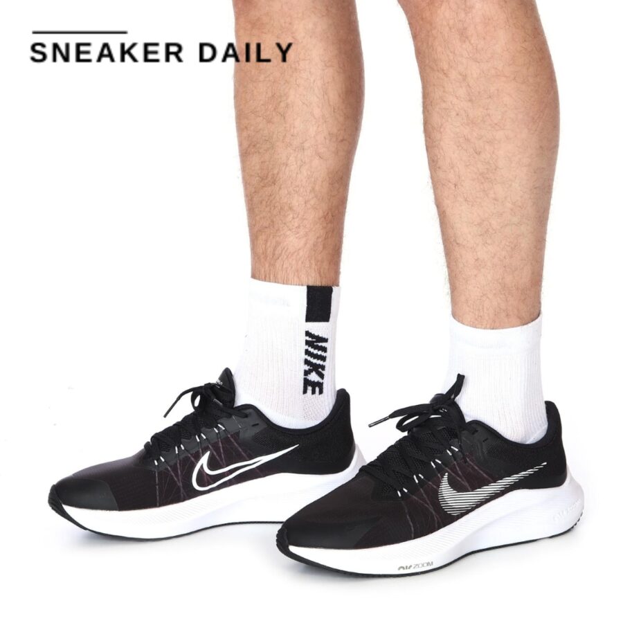 giày nike winflo 8 'black white' cw3419-006