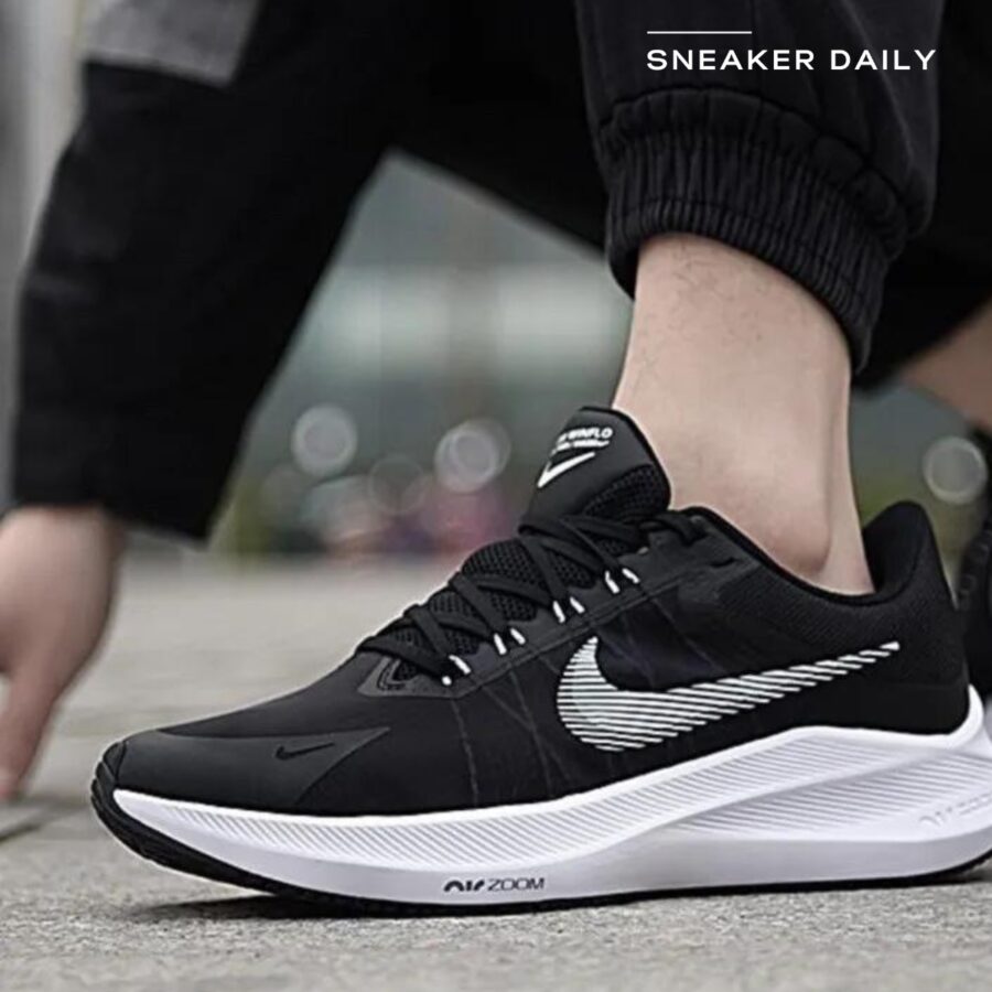 giày nike winflo 8 'black white' cw3419-006