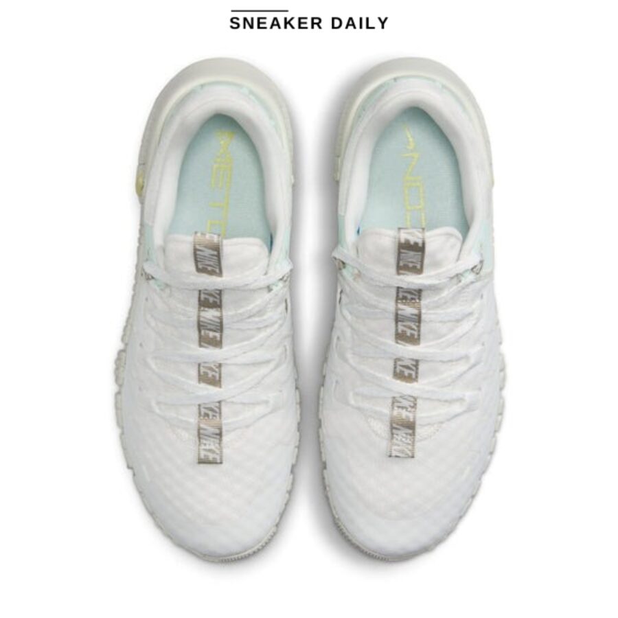 giày (wmns) nike free metcon 5 premium 'summit white sea glass' fj1548-100