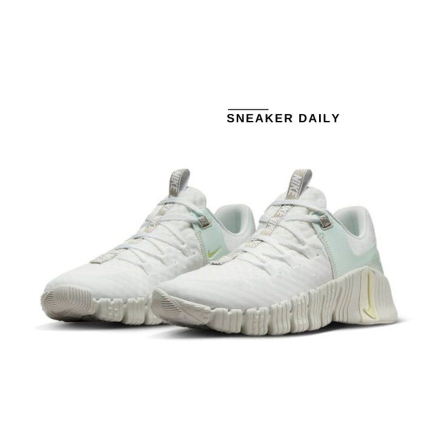 giày (wmns) nike free metcon 5 premium 'summit white sea glass' fj1548-100