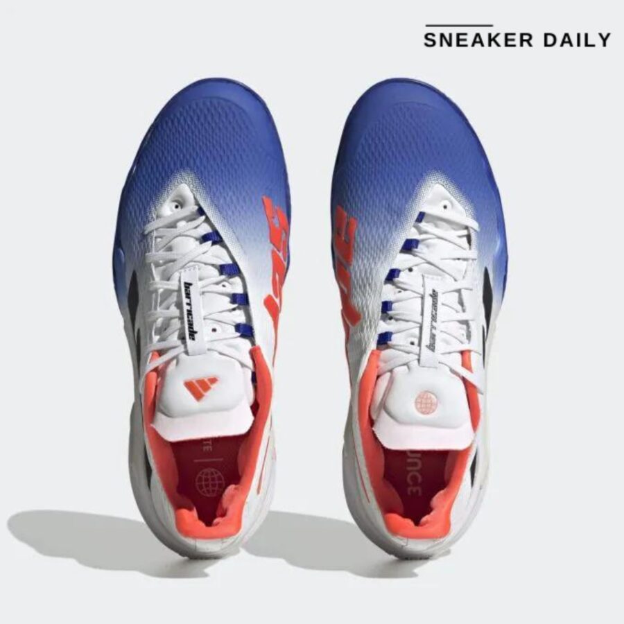 giày adidas barricade 'lucid blue solar red' hq8917