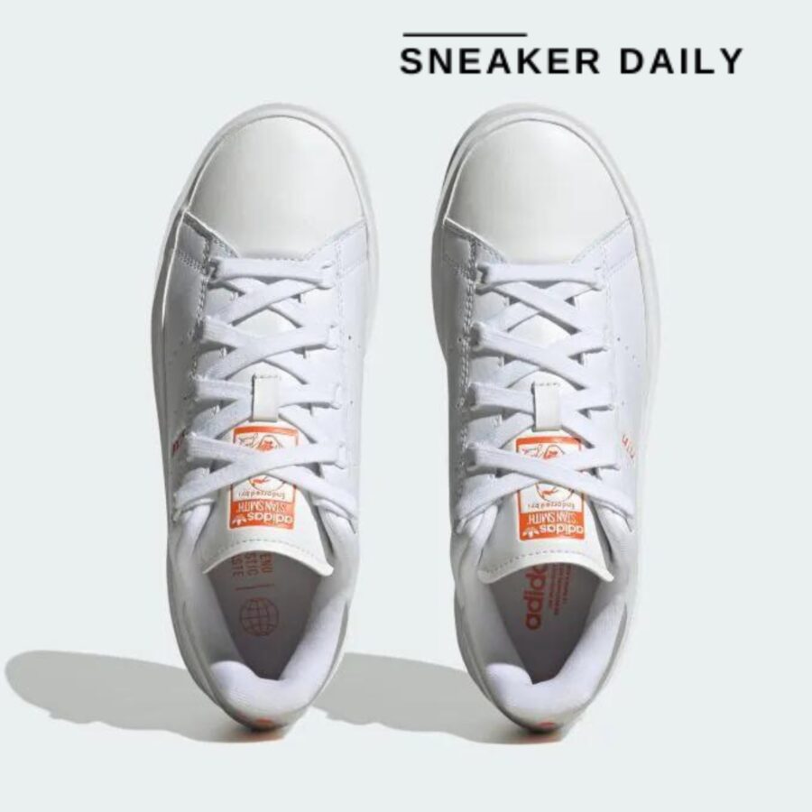 giày adidas originals stan smith bonega 'white silver metallic orange' (wmns) id6979