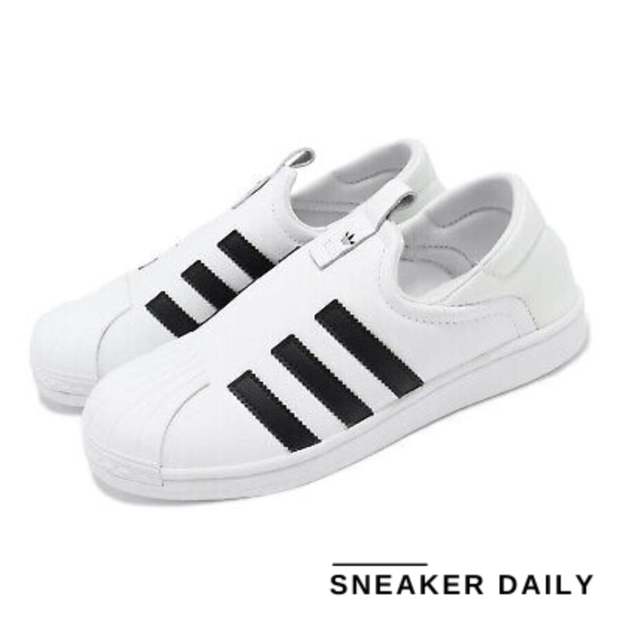 giày adidas superstar slip-on 'white black' (wmns) ie0399