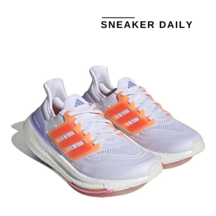 giày adidas ultraboost light 'white solar red' (wmns) hq6354