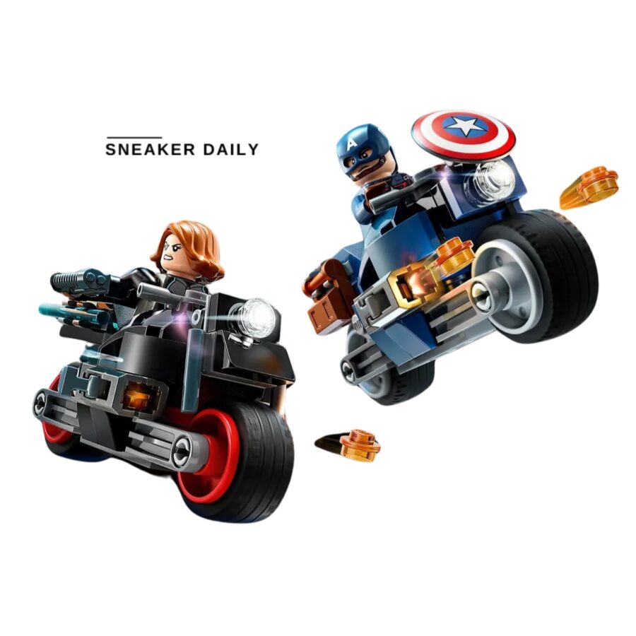 lego black widow & captain america motorcycles 76260