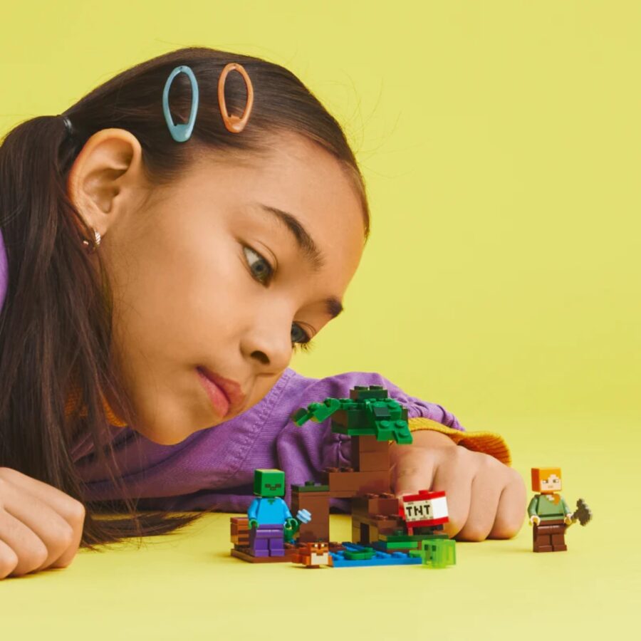 lego minecraft 21240 cuộc phiêu lưu đầm lầy huyền bí