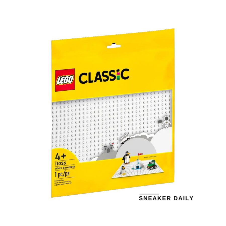 lego white baseplate 11026