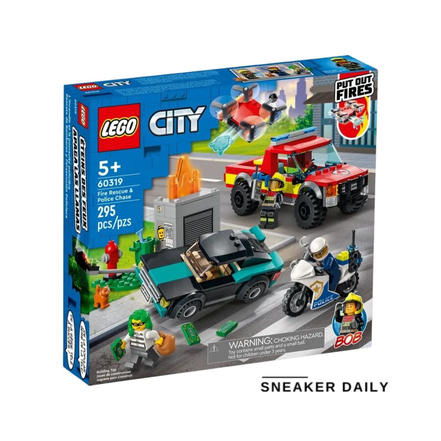 lego fire rescue & police chase 60319